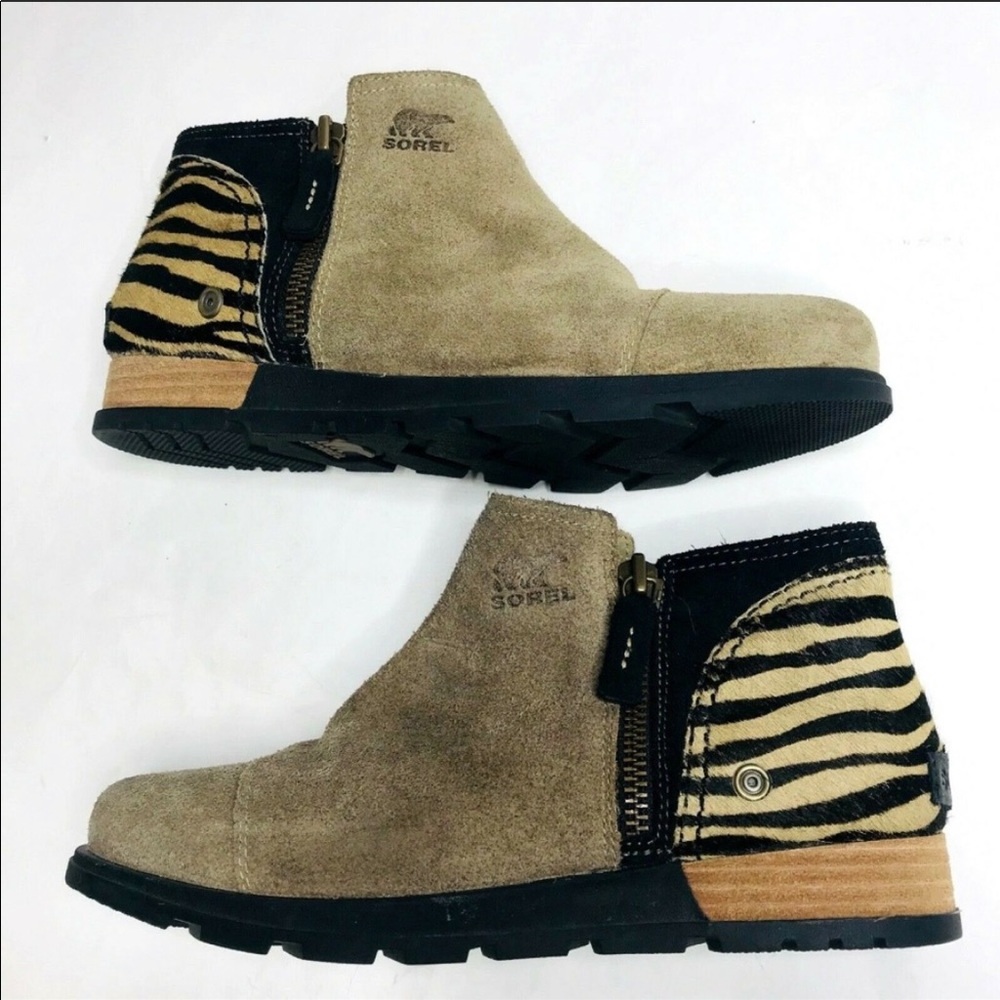 SOREL Major Low Premium Tan Suede Boots, Size 9